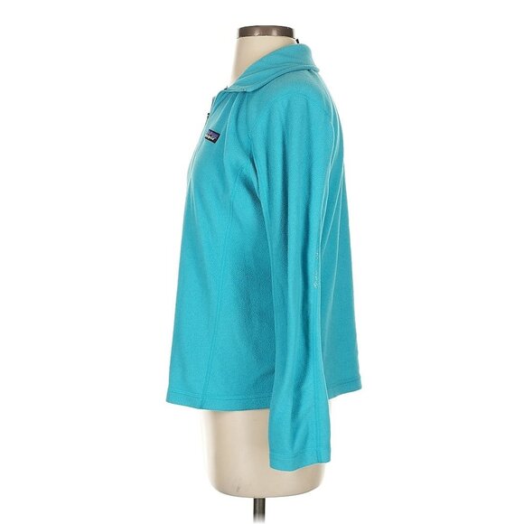 Patagonia Quarter-Zip Blue Fleece Pullover Jacket | Athleisure Gorpcore Coastal - Picture 6 of 14